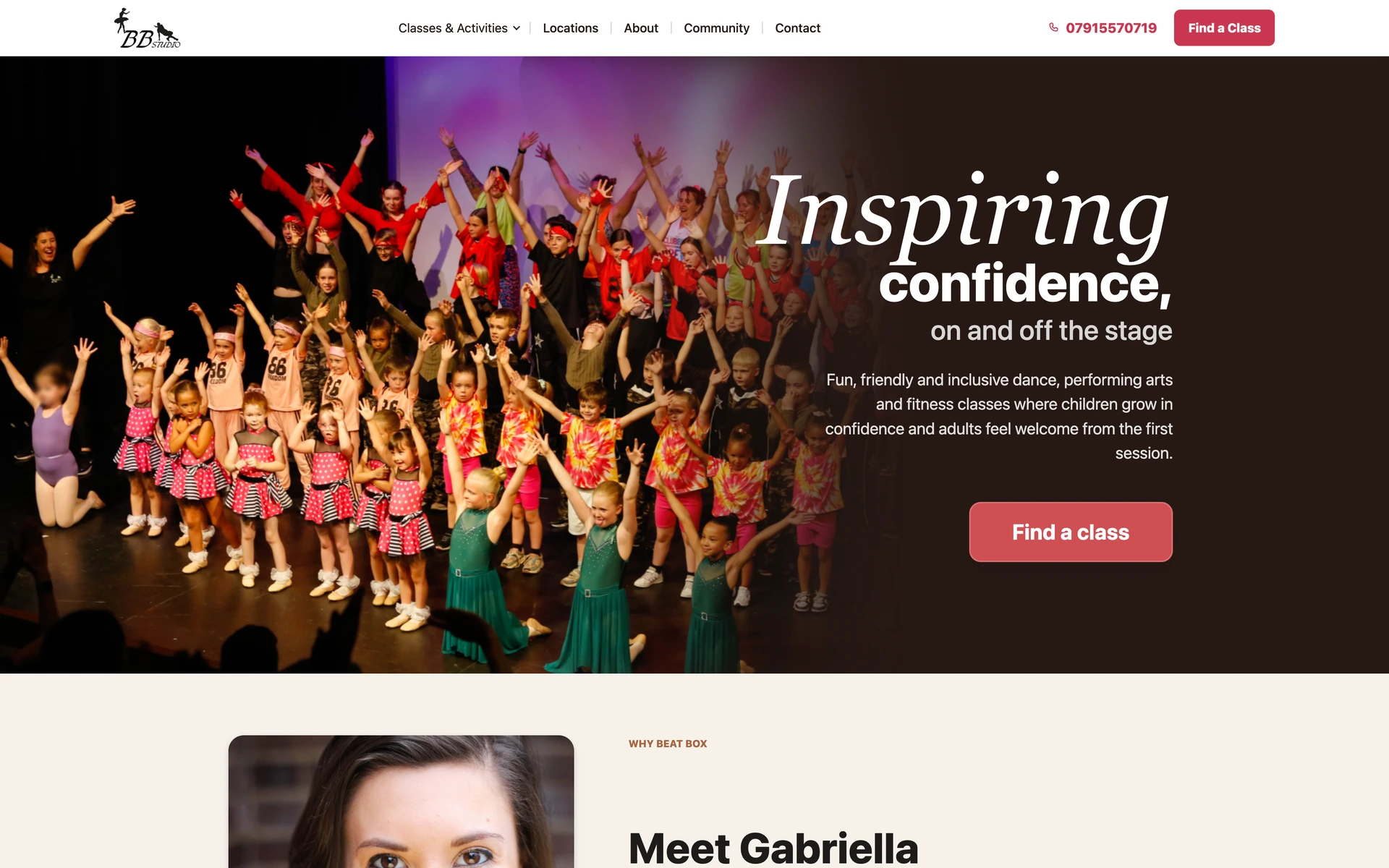 Beat Box Studio website
