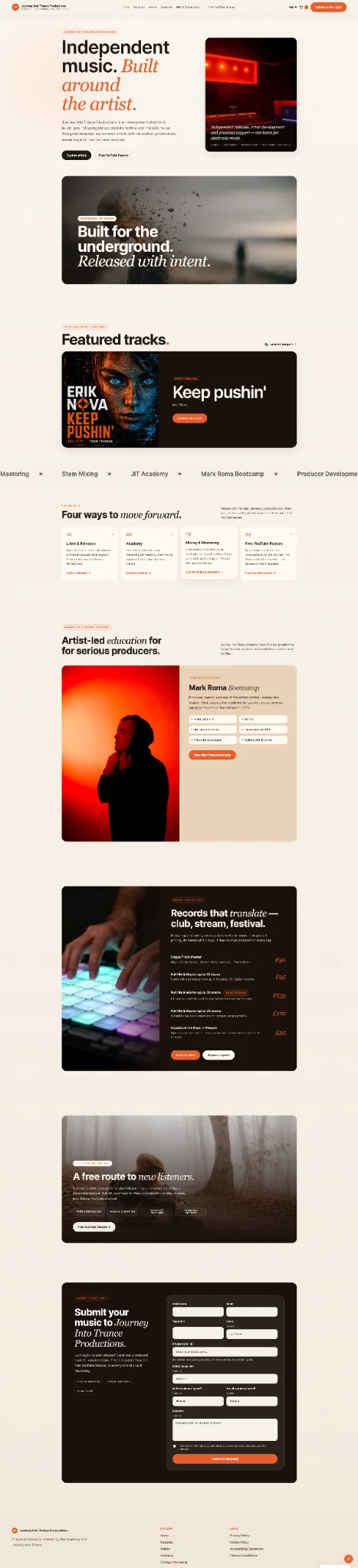 JIT Productions mobile experience