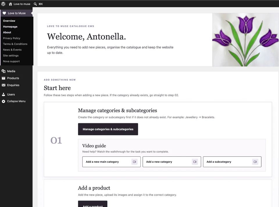 Love to Muse CMS experience
