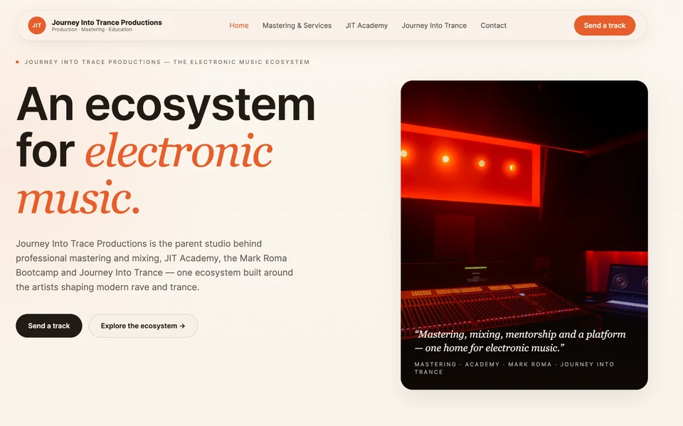 JIT Productions website