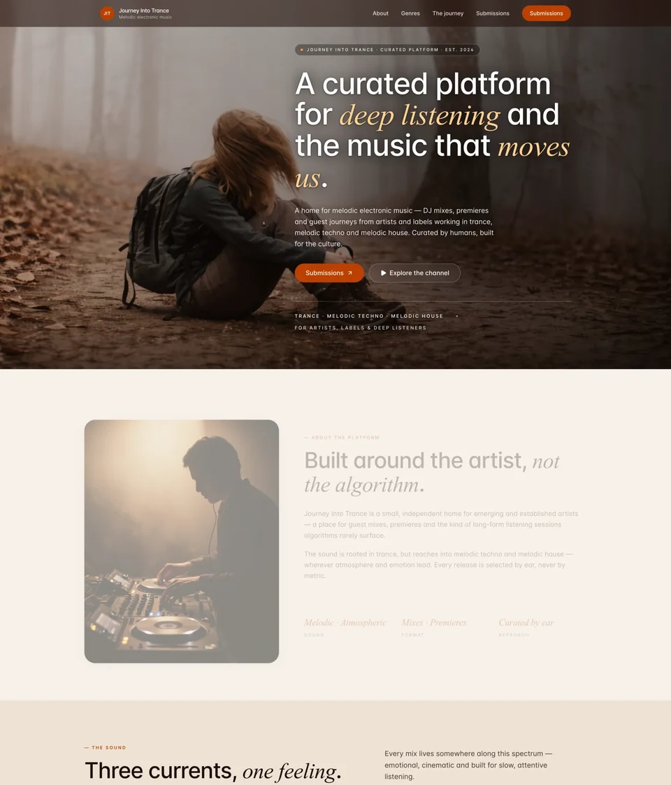 Journey Into Trance website